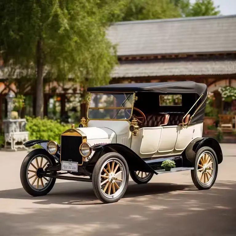 รถโบราณวินเทจ 5 ที่นั่ง ยุค 1920s พลังงานไฟฟ้าขับเคลื่อนจริง - Image 3